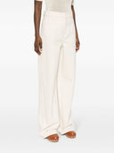 Max Mara Wide Leg Cotton Trousers
