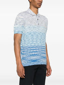 Missoni Tie Dye Print Cotton Polo Shirt