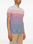 Missoni Tie Dye Print Cotton Polo Shirt