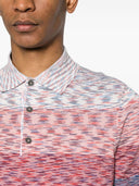 Missoni Tie Dye Print Cotton Polo Shirt