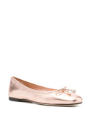 Jimmy Choo Elme Flat Metallic Leather Ballet Flats