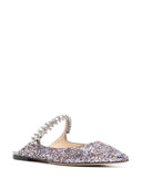 Jimmy Choo Bing Bing Flat Crystal Cint Glitter Muli