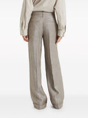 Brunello Cucinelli Linen Flared Trousers