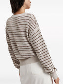 Brunello Cucinelli Striped Cotton Sweater