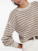 Brunello Cucinelli Striped Cotton Sweater