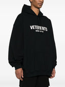 Vetements Logo Cotton Blend Hoodie