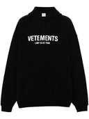 Vetements Logo Cotton Blend Hoodie