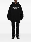 Vetements Logo Cotton Blend Hoodie