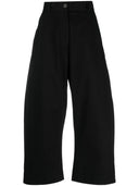 Studio Nicholson Pre Wide Leg Cropped Cotton Trousers