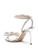 Mach & mach pre -dubbele boog hoge hiel sandalen
