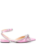 Mach & Mach Pre Double Bow Satin Slingback Ballet Flats
