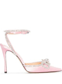 Mach & Mach Pre Double Bow Satin High Heel Pumps
