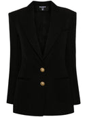 Balmain uld enkeltbrystjakke