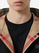 Burberry Check Motif Hooded Jacket