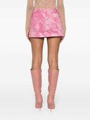 Blumarine Camouflage Print Cargo Mini Skirt