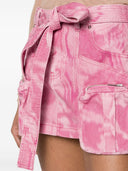 Blumarine Camouflage Print Cargo Mini Skirt