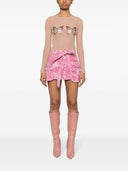 Blumarine Camouflage Print Cargo Mini Skirt