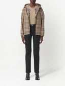 Burberry Check Motif Hooded Jacket