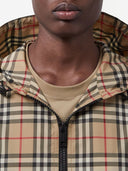 Burberry Check Motif Hooded Jacket