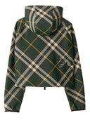 Burberry Check Motif Hooded Jacket