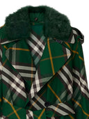 Burberry Check Cotton Trench Coat