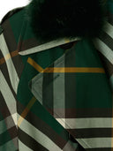Burberry Check Cotton Trench Coat