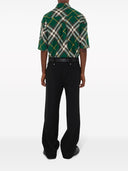 Burberry Check Motorif Cotton Shirt