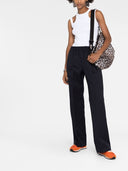 Pantalones de trote de lana de ganso dorado