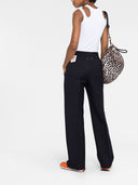 Pantalones de trote de lana de ganso dorado