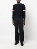 Thom Browne Rwb Wool Crewneck Jumper