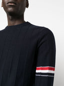 Thom Browne Rwb Wool Crewneck Jumper