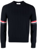 Thom Browne Rwb Wool Crewneck Jumper