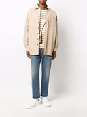 Jeans de algodón de mezclilla de mezclilla dorada