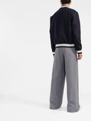 Chaqueta de bombardero de mezcla de lana de ganso dorado