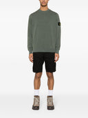 Stone Island Logo Cotton Slim Shorts