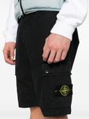 Stone Island Logo Cotton Slim Shorts
