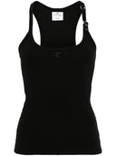 Courreges Pre Buckle Ribbed Tank Top