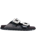 Roger Vivier Slidy Viv Leather Sandals