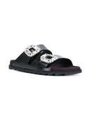 Roger Vivier Slidy Viv Leather Sandals