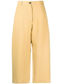 Studio Nicholson Pre Wide Leg Cropped Cotton Trousers