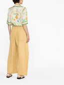 Studio Nicholson Pre Wide Leg Cropped Cotton Trousers