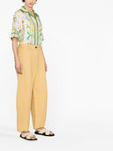 Studio Nicholson Pre Wide Leg Cropped Cotton Trousers