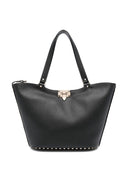 Valentino Garavani Rockstud Small Leather Tote Bag