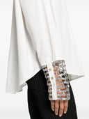 Forte Forte Sequins Mesh Cuffs Popline Shirt