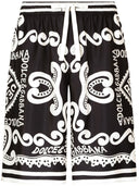 Dolce & Gabbana Marina 인쇄 실크 반바지