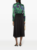 Forte Forte Stretch Silk Satin Midi Skirt