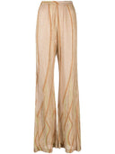 Forte Forte Lurex Jacquard Jersey Flared Pants