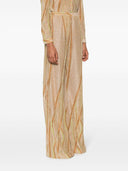 Forte Forte Lurex Jacquard Jersey Flared Pants