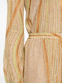 Forte Forte Lurex Jacquard Jersey Flared Pants