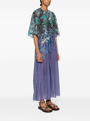 Forte Forte Printed Cotton And Silk Blend Long Dress